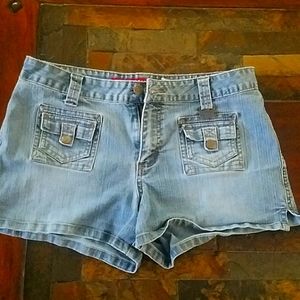 Denim shorts